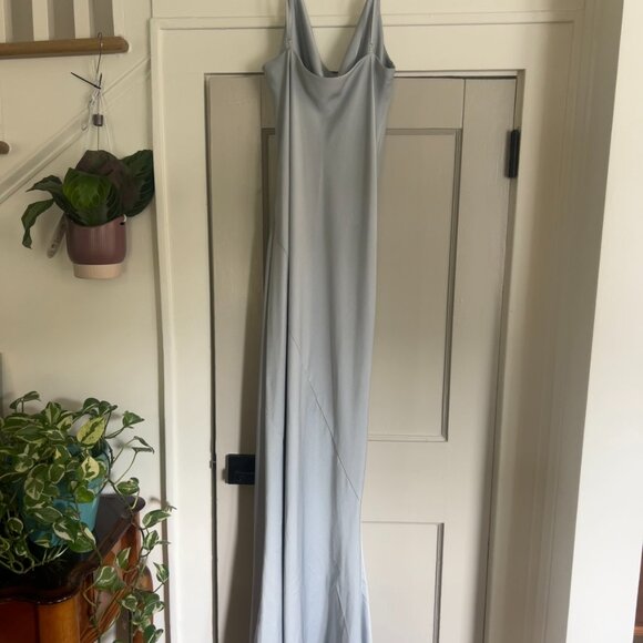 Shona Joy Bias Cowl Slip Maxi Dress Cloud Blue Size 6 - Picture 6 of 8
